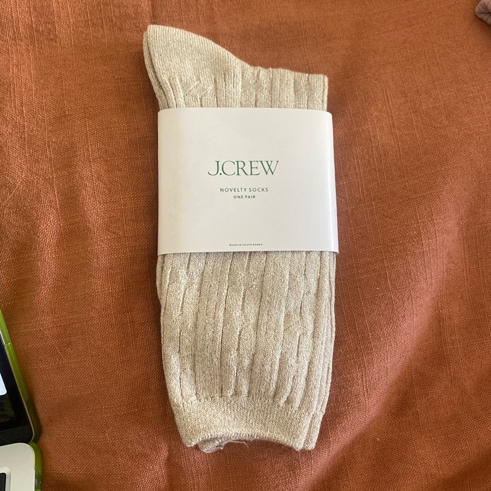 J Crew Glitter Novelty Sock